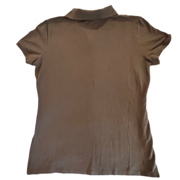 GAP- Olive Green Women's Button
Front Polo Shirt. Size: large - Picture 4 of 6